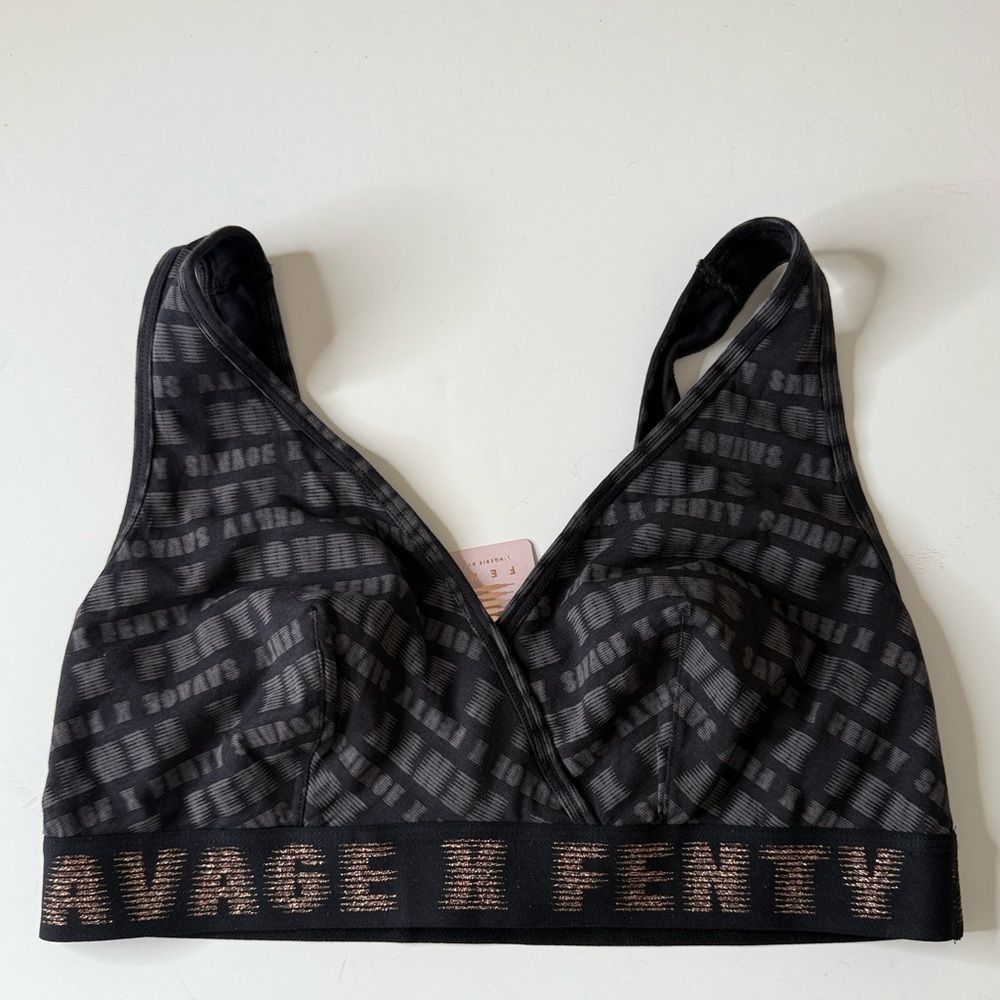 Savage X Fenty Forever Savage Crossover Cotton Bralette Black 3X - Picture 6 of 11